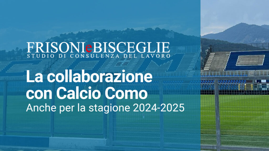 Prosegue la collaborazione tra lo Studio Frisoni e Bisceglie e Calcio Como